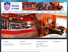 Tablet Screenshot of hotelprincipadodeasturias.es
